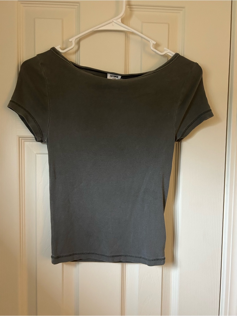 Cotton-On Women’s Short Sleeve Crewneck Top - Gray